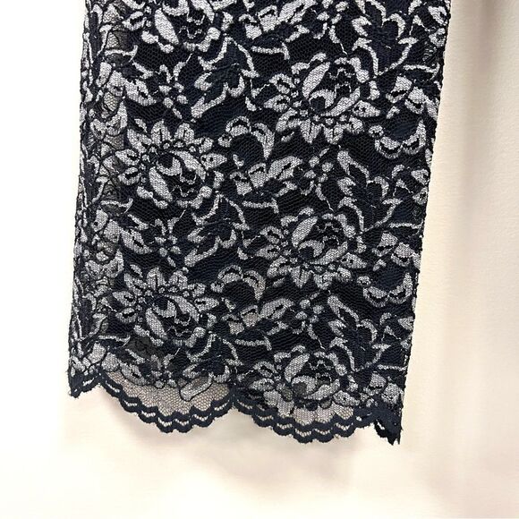 Rena Rowan vintage high rise black and silver lace pants Sz XS - Picture 5 of 7